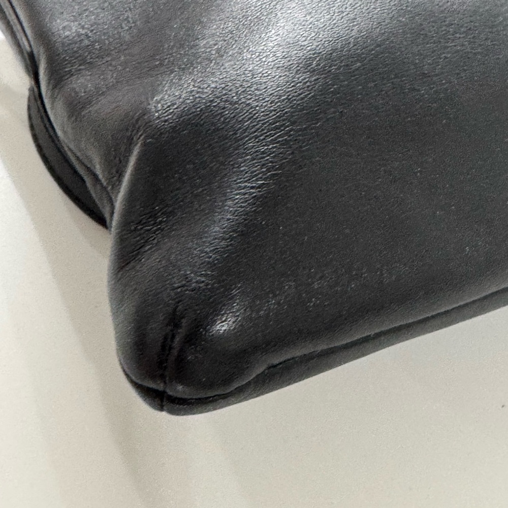 Coach Black Leather Crossbody with Gold Logo - Picture 7 of 8